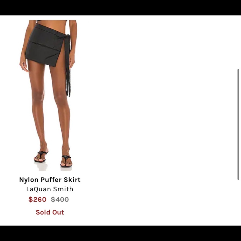 LaQuan Smith puffer skirt